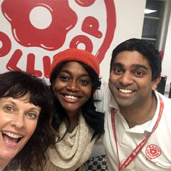 Photograph of Chaminda and friends